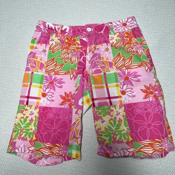 Lilly Pulitzer Patchwork Print Bermuda Shorts - Picture 1 of 4
